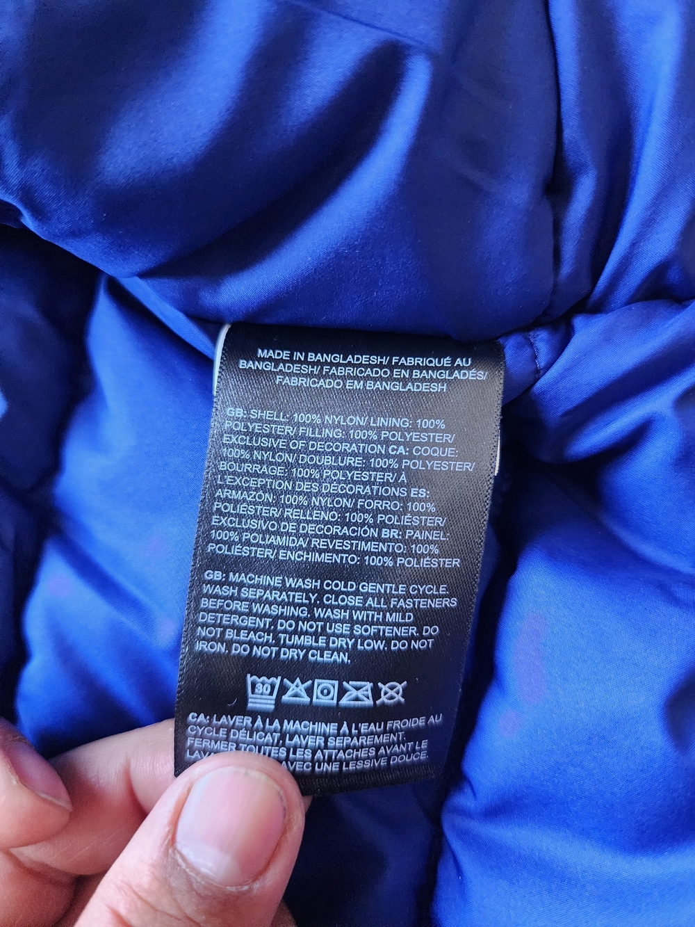 The North Face Women's Pertex Explore Lightweight Insulated Jacket Bold Blue Med View 6